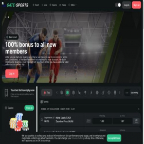 Скриншот главной страницы сайта gate-sports.com