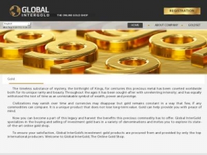 Скриншот главной страницы сайта gavalev.myintergold.com