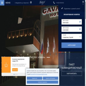 Скриншот главной страницы сайта gavan.ru