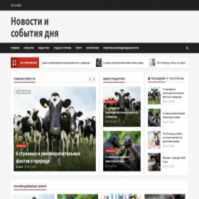 Скриншот главной страницы сайта gazeta-russs.ru