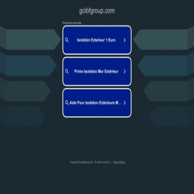 Скриншот главной страницы сайта gcibfgroup.com