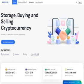 Скриншот главной страницы сайта geecbit.com