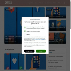 Скриншот главной страницы сайта geektutoriais.com