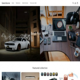 Скриншот главной страницы сайта geenbone.com