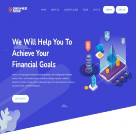 Скриншот главной страницы сайта gekoinvestgroup.com