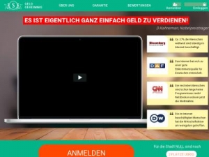 Скриншот главной страницы сайта geld-geheimnis.de