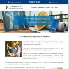 Скриншот главной страницы сайта gelendzhik-expert.ru