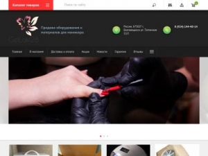 Скриншот главной страницы сайта gellaki28.ru