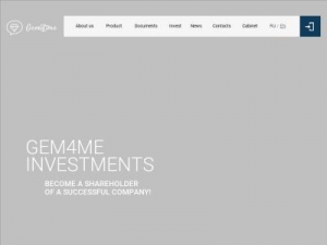 Скриншот главной страницы сайта gem4meinvestments.eu