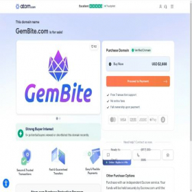 Скриншот главной страницы сайта gembite.com