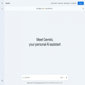 Скриншот главной страницы сайта gemini.google.com