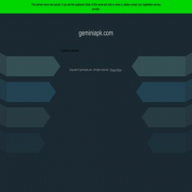 Скриншот главной страницы сайта geminiapk.com