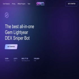 Скриншот главной страницы сайта gemlightyear.com