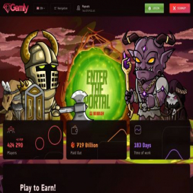 Скриншот главной страницы сайта gemly.link