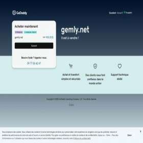 Скриншот главной страницы сайта gemly.net