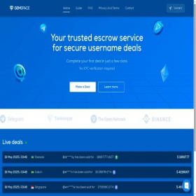 Скриншот главной страницы сайта gemspace.io