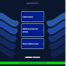 Скриншот главной страницы сайта generalfund.biz