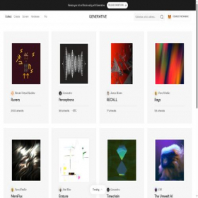 Скриншот главной страницы сайта generative.xyz