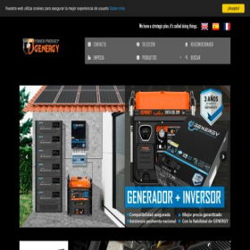 Скриншот главной страницы сайта genergy.es