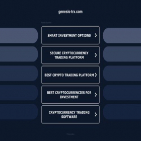Скриншот главной страницы сайта genesis-trx.com