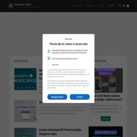 Скриншот главной страницы сайта genuinecoder.com