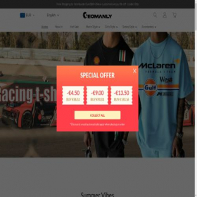 Скриншот главной страницы сайта geomanly.com