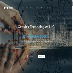 Скриншот главной страницы сайта geomextech.com