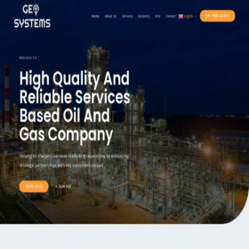 Скриншот главной страницы сайта geosystems-xxi.kz