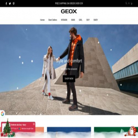 Скриншот главной страницы сайта geoxiscount.shop