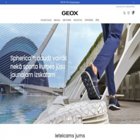 Скриншот главной страницы сайта geoxlatvija.com