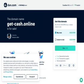 Скриншот главной страницы сайта get-cash.online