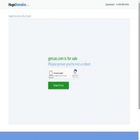 Скриншот главной страницы сайта getcas.com