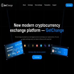 Скриншот главной страницы сайта getchange.top