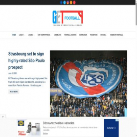 Скриншот главной страницы сайта getfootballnewsfrance.com