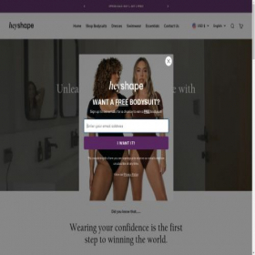 Скриншот главной страницы сайта getheyshape.com