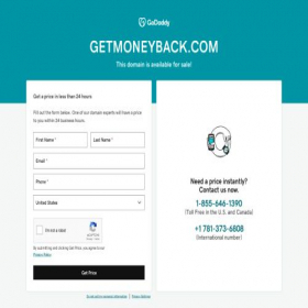 Скриншот главной страницы сайта getmoneyback.com