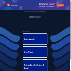 Скриншот главной страницы сайта geton.network