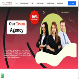 Скриншот главной страницы сайта getpvaacc.com