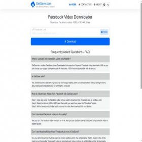 Скриншот главной страницы сайта getsave.com