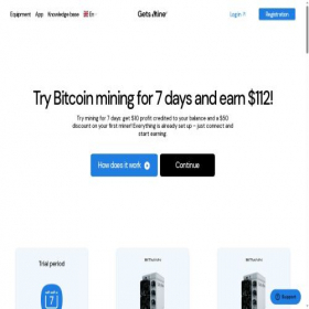 Скриншот главной страницы сайта getsmine.io