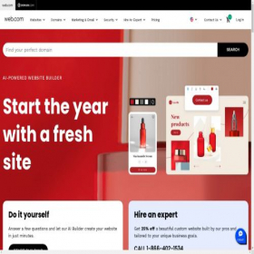 Скриншот главной страницы сайта getstarted.web.com