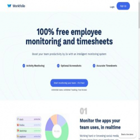 Скриншот главной страницы сайта getworkfolio.com