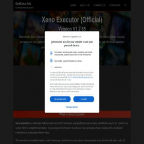 Скриншот главной страницы сайта getxeno.net