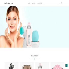 Скриншот главной страницы сайта gezatone.com