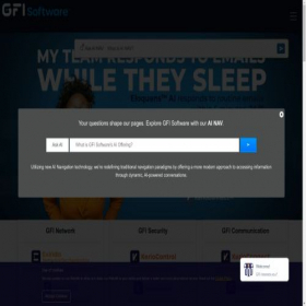 Скриншот главной страницы сайта gfi.com