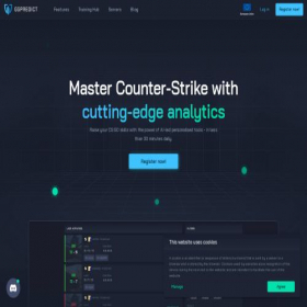 Скриншот главной страницы сайта ggpredict.io