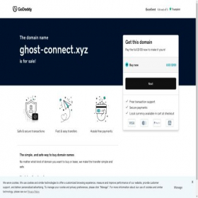 Скриншот главной страницы сайта ghost-connect.xyz