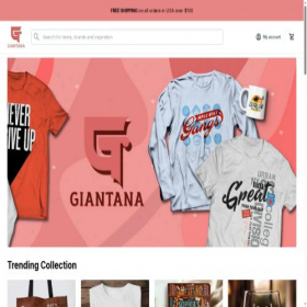 Скриншот главной страницы сайта giantana.com