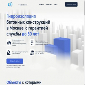 Скриншот главной страницы сайта gidro-izolyacia.ru