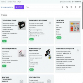 Скриншот главной страницы сайта gidroborty.ru